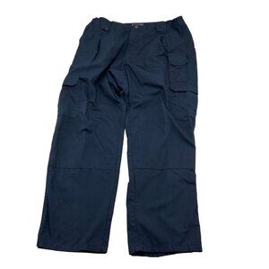 5.11 Tactical Pants Men 34-38W‎ x 29L Blue Ripstop Cargo Utility Work Hike 74273